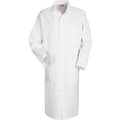 Vf Imagewear Red Kap Gripper-Front Butcher Frock W/Top & 2 Lower Outside Pockets, White, Poly/Cotton Twill, 4XL 4016WHRG4XL